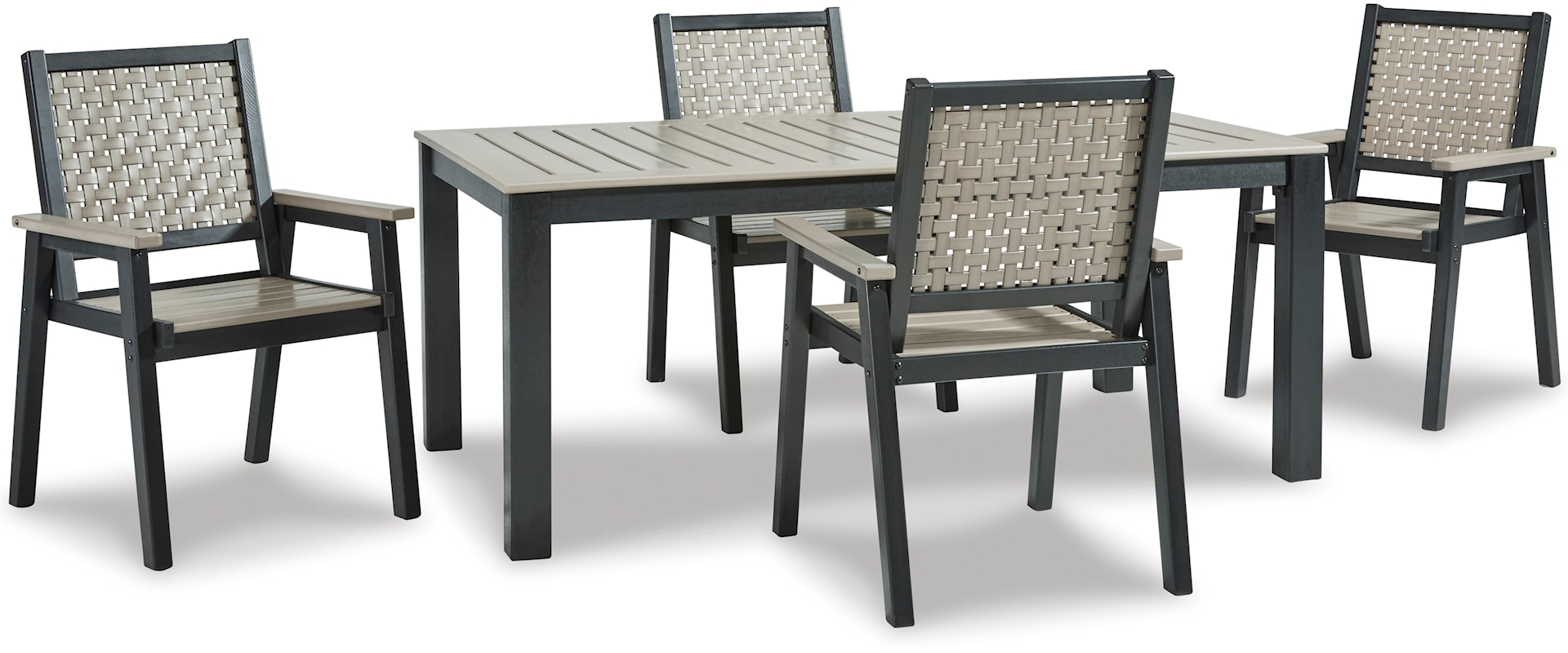 Contemporary Outdoor Dining Set