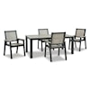 Signature Design by Ashley Mount Valley 5 Piece Contemporary Outdoor Dining Set