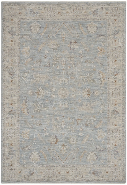 5'3" x 7'8" Blue Rectangle Rug