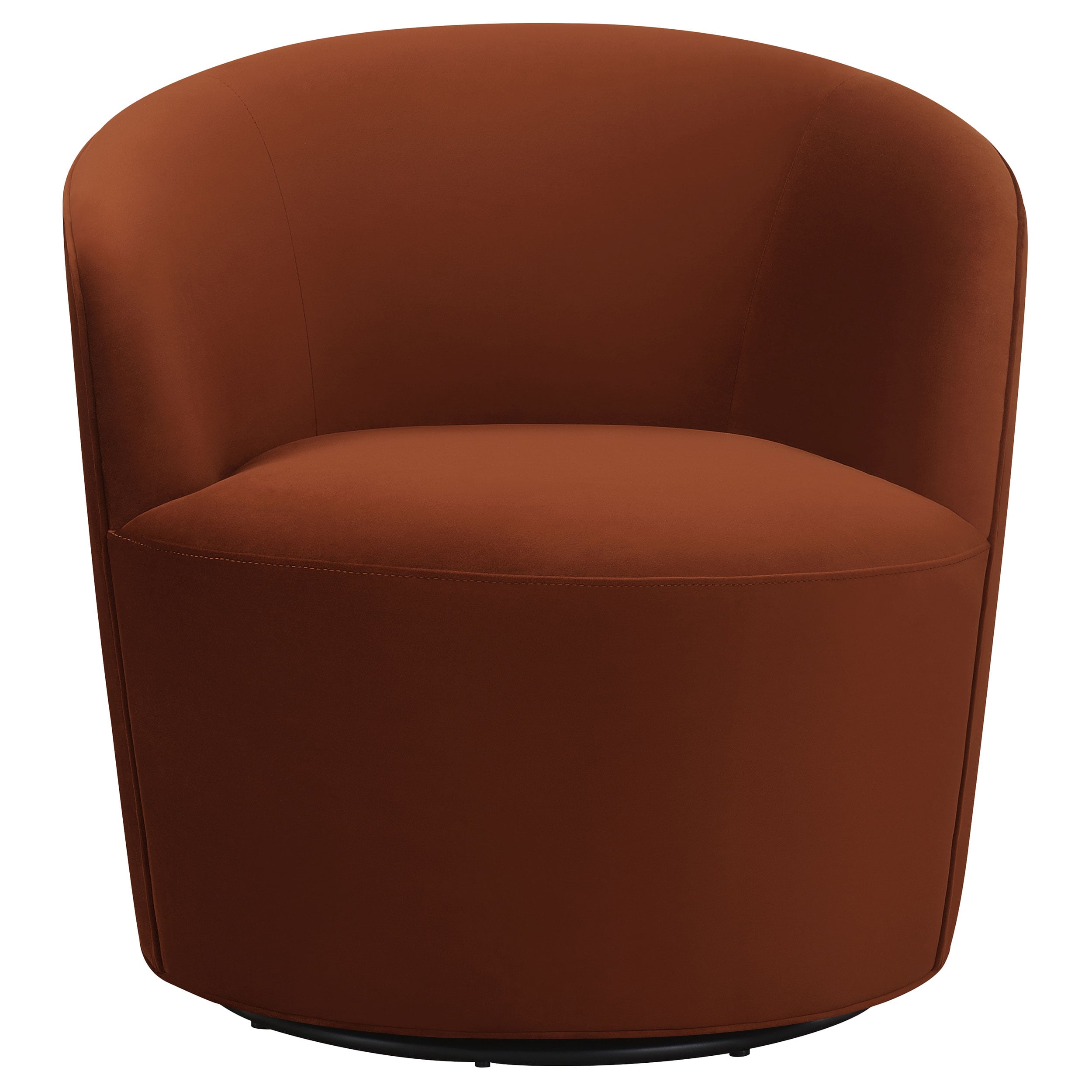 Joyce Barrel Back Swivel Chair Burnt Orange