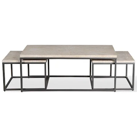 Contemporary Rectangular Nesting Cocktail Table