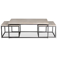 Contemporary Rectangular Nesting Cocktail Table