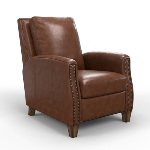 Transitional Cordless Power Recliner with Nailhead Trim