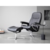 Stressless by Ekornes Consul Consul Small Recliner and Ottoman