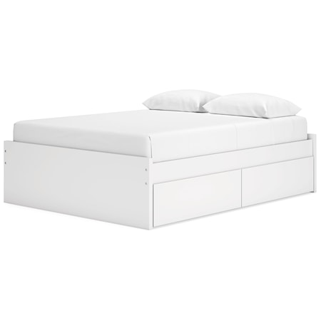 Queen Platform Bed With 2 Side Storage