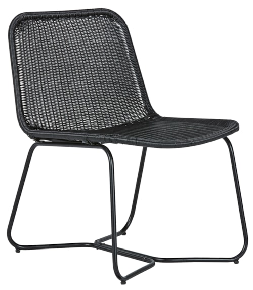 Black Wicker Indoor/Outdoor Accent Chair