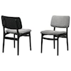 Armen Living Venus Wood Dining Accent Chairs Set