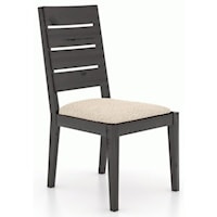 Customizable Side Chair with Upholstered Seat
