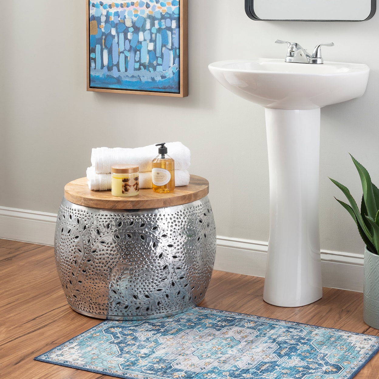 Powell Kyomi Drum End Table