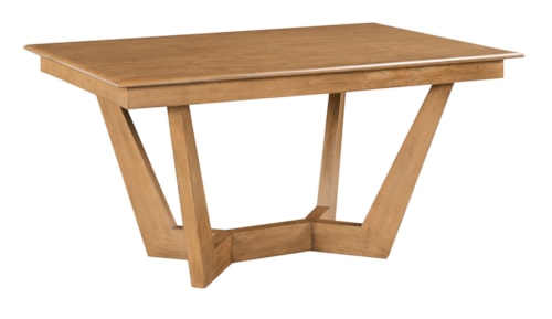 Traditional Rectangular Dining Table with Trestle Base