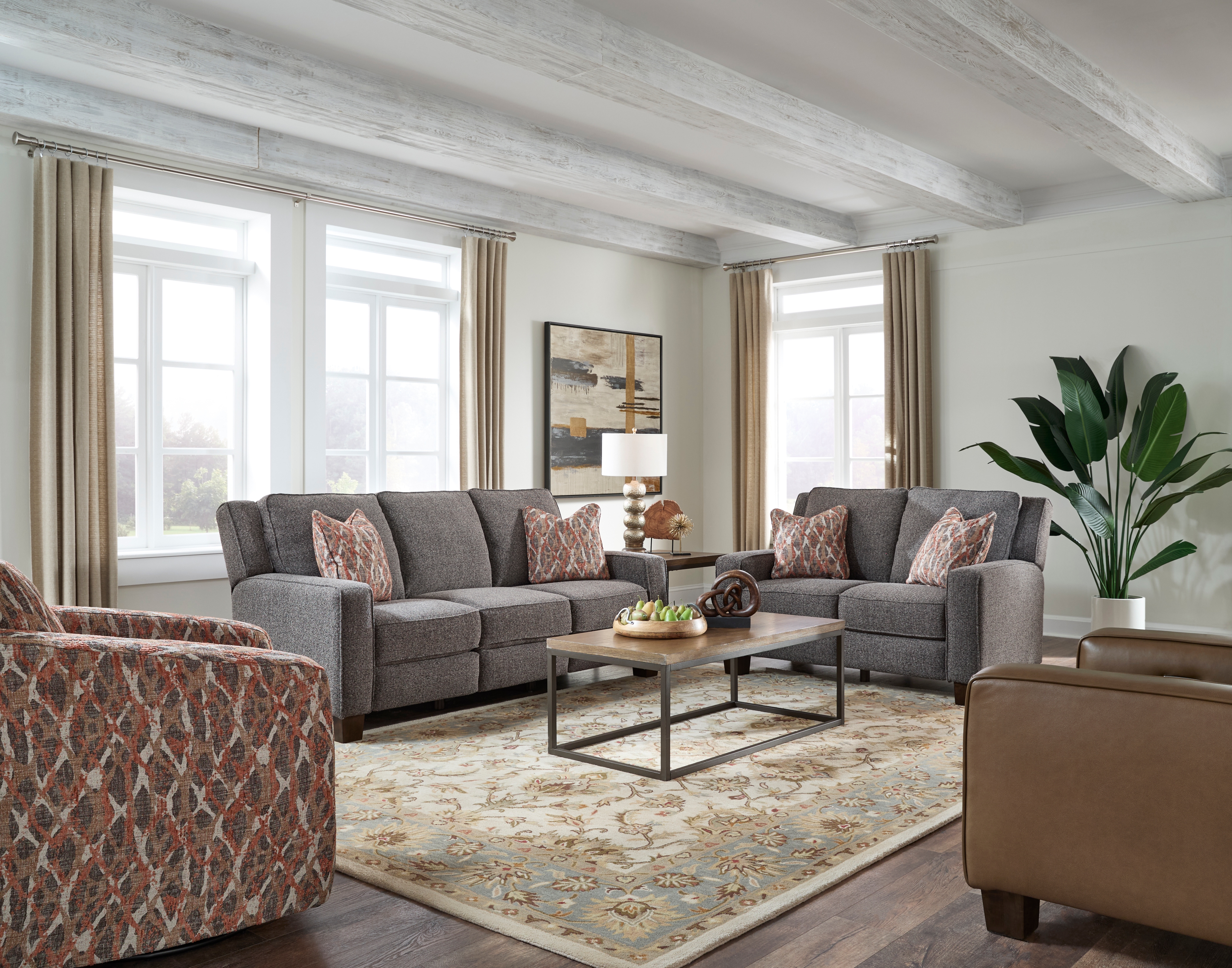 Power Headrest Loveseat W/  Pillows