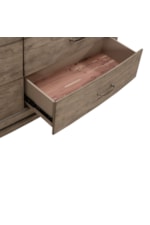 Liberty Furniture Avalon Transitional 6-Drawer Dresser with Felt-lined Top Drawers