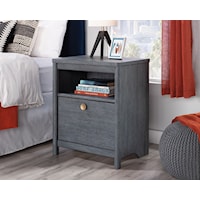 Casual Nightstand with Open Shelving