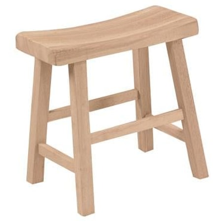 18" Saddle Seat Stool