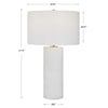 Uttermost Patchwork Patchwork White Table Lamp