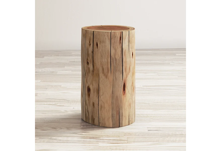 Global Archive Hardwood Stump Accent Table by Jofran at Jofran