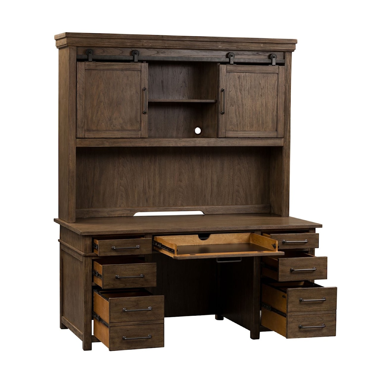 Liberty Furniture Sonoma Road Desk with Hutch