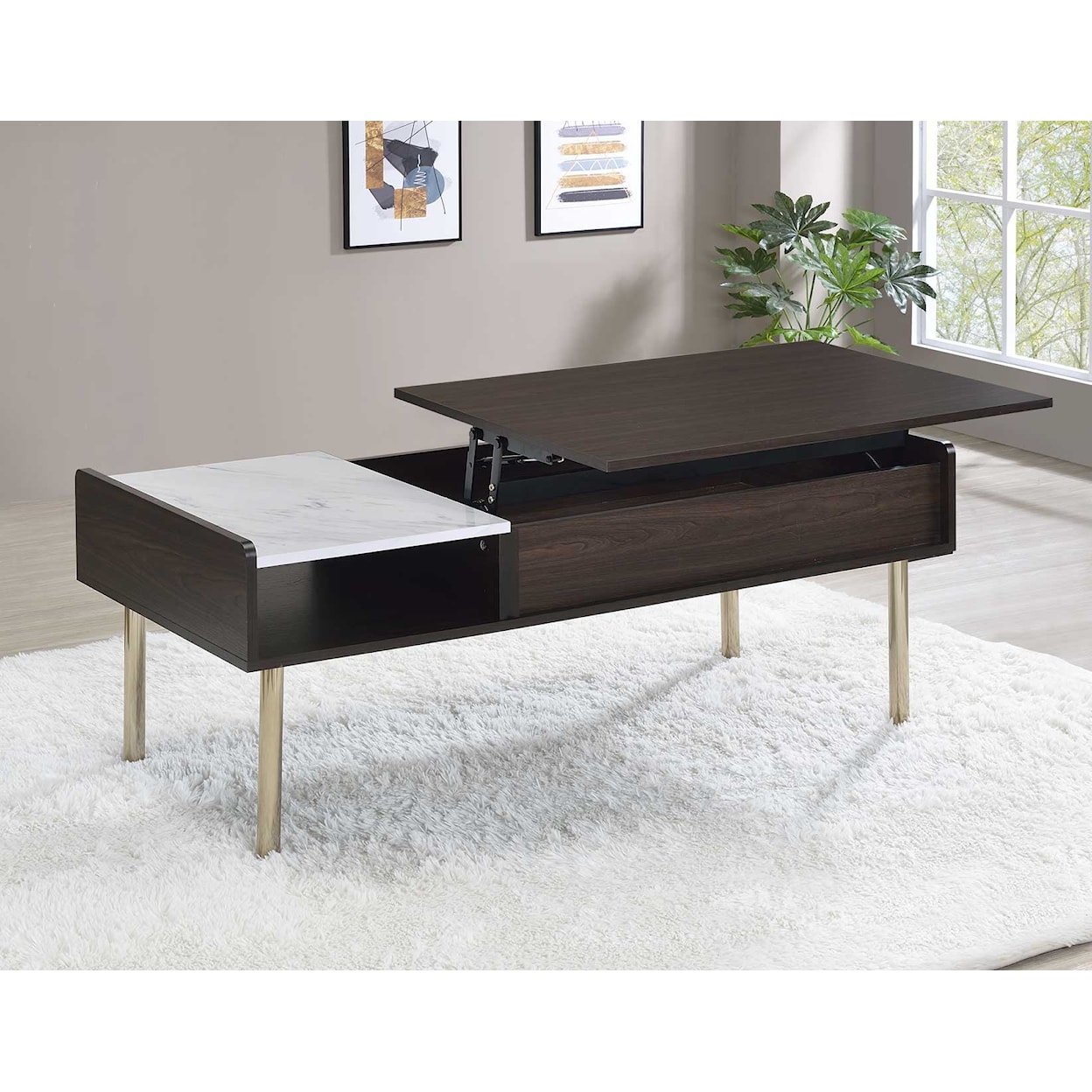 Prime Carrie Lift-Top Cocktail Table