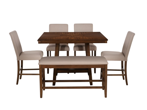 6-Piece Counter-Height Dining Set