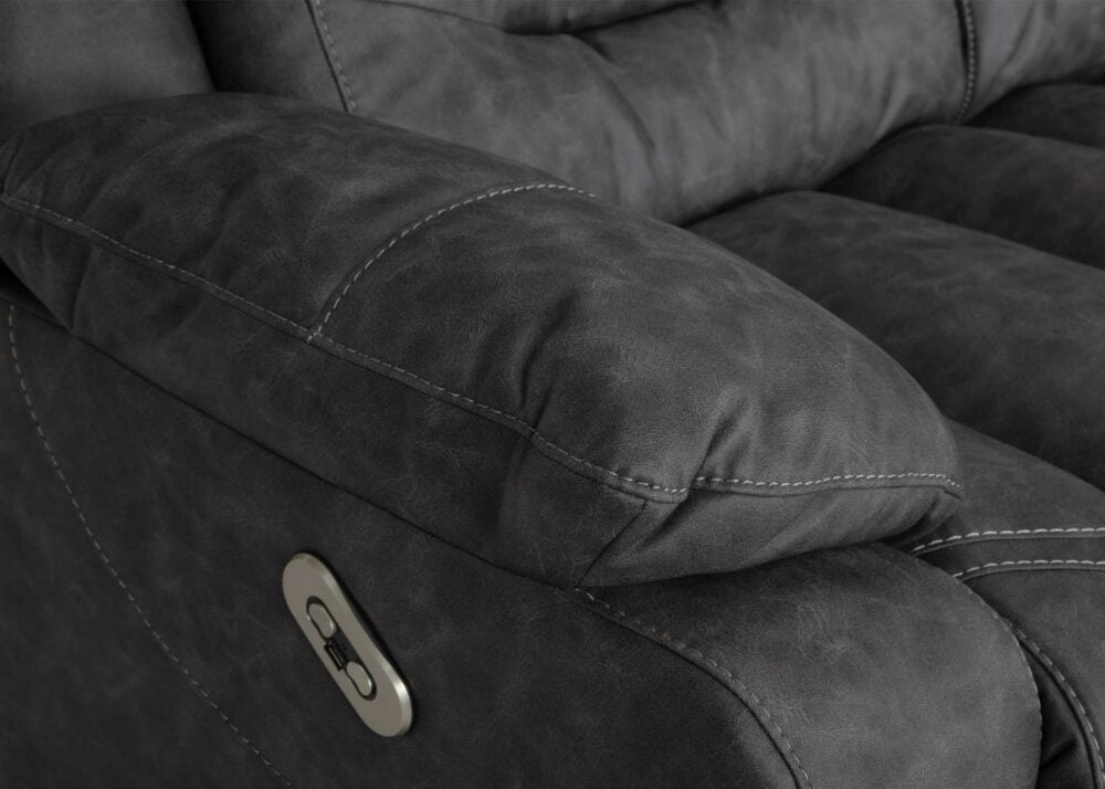 Springfield & Company Biscotti Power Reclining Sofa w/ Integrated USB Port