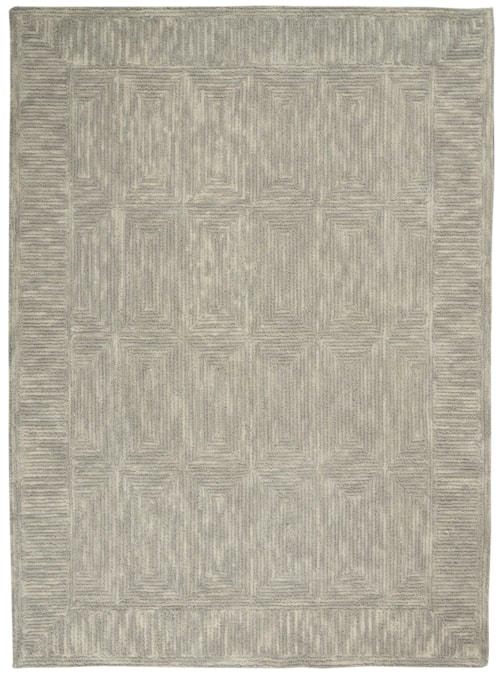 5'3" x 7'3" Grey Rectangle Rug
