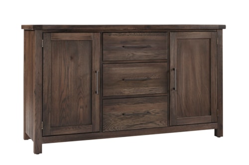 Farmhouse Dining Room Server with Concealed Storage
