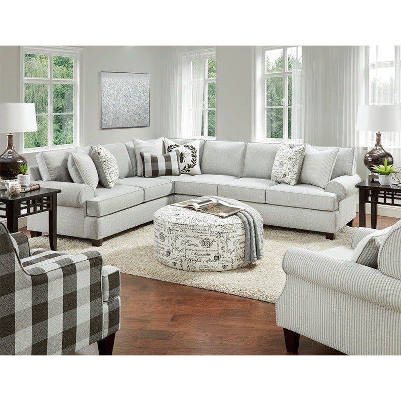 Fusion Furniture 39 DIZZY IRON Cocktail Ottoman