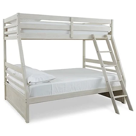Casual Twin over Full Bunk Bed with Ladder