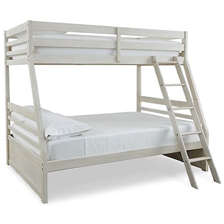 Casual Twin over Full Bunk Bed with Ladder
