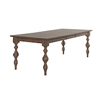 Transitional Rectangular Table with Leaf Insert
