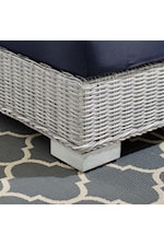 Modway Conway Sunbrella® Outdoor Patio Wicker Rattan 9-Piece Sectional Sofa Set