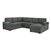 Ashley Signature Design Millcoe 3-Piece Sectional with Pop Up Bed