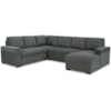 Signature Design by Ashley Millcoe 3-Piece Sectional with Pop Up Bed