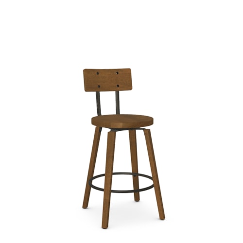 Contemporary Counter Height Swivel Stool
