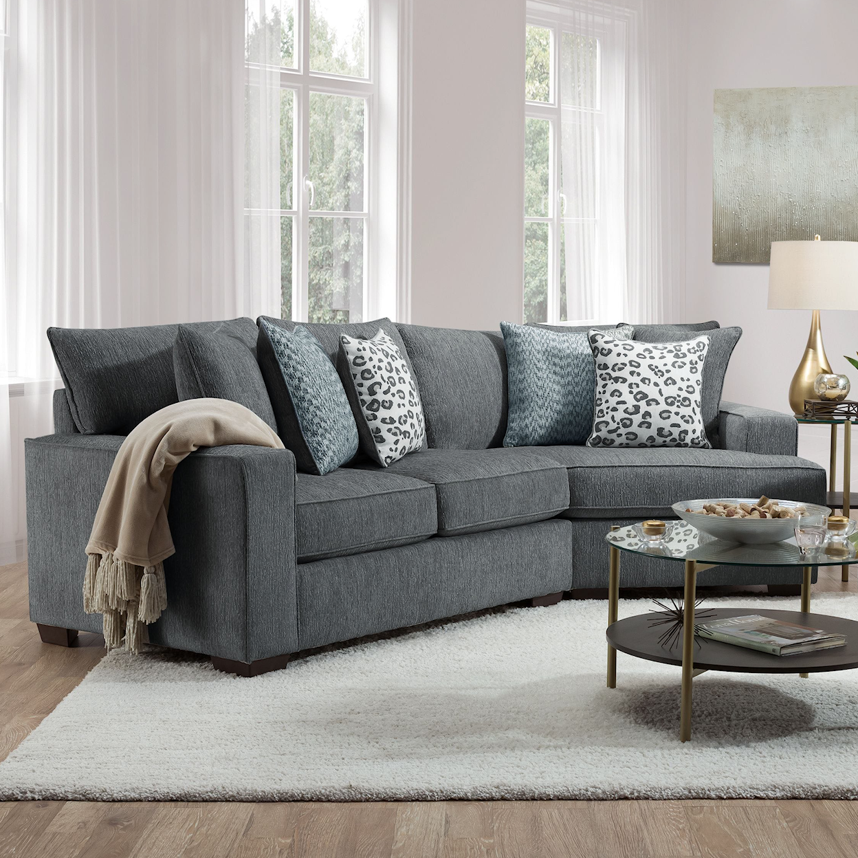 Behold Home 1640 Callaway Sofa with Cuddler