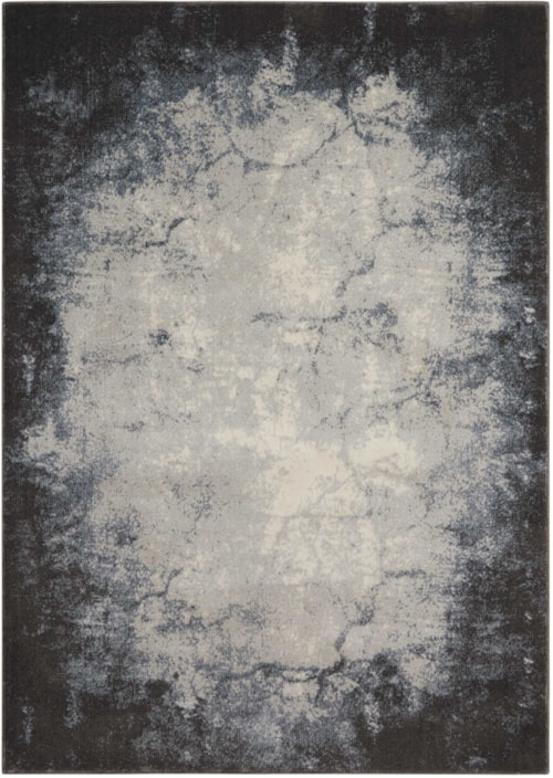 9'3" x 12'9" Ivory/Grey Rectangle Rug