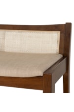 Powell Bauer Transitional Bauer Cane Bench