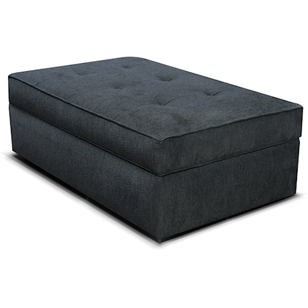 Contemporary Large Storage Ottoman with Casters