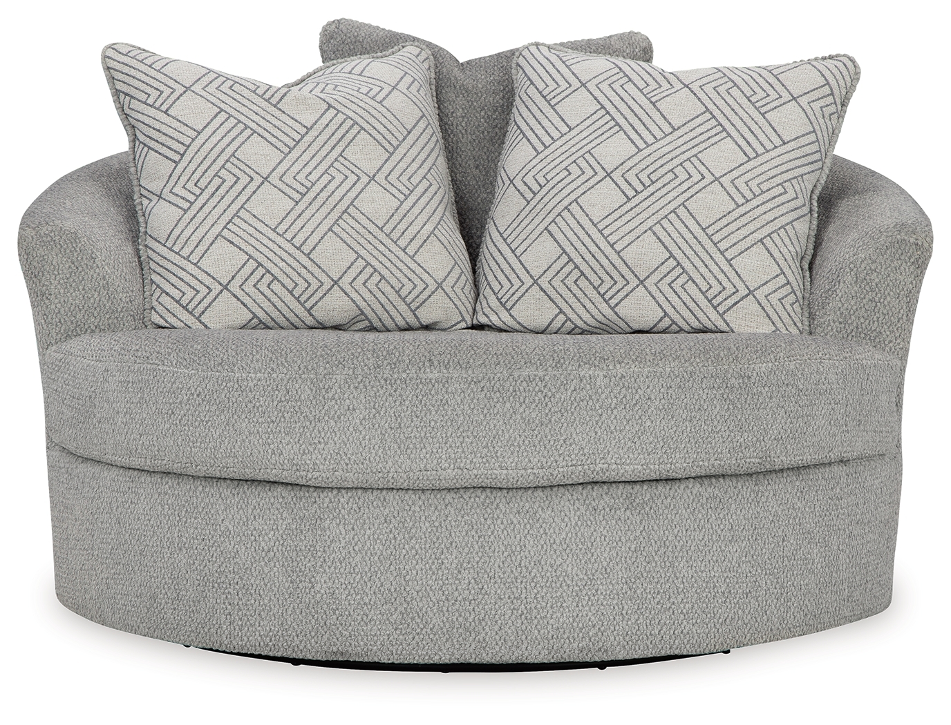 Oversized Swivel Chair And Ottoman