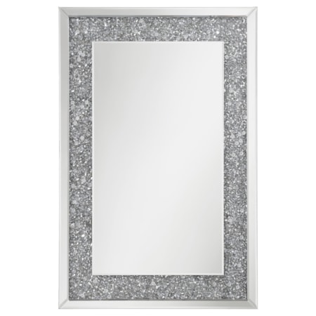 Valerie 24 x 36 Inch Crystal Wall Mirror