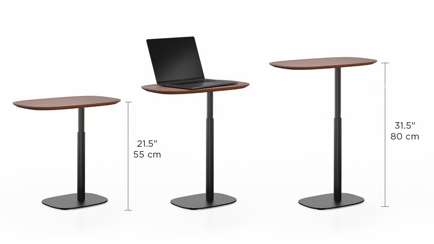 Adjustable Wood-Top Laptop Table