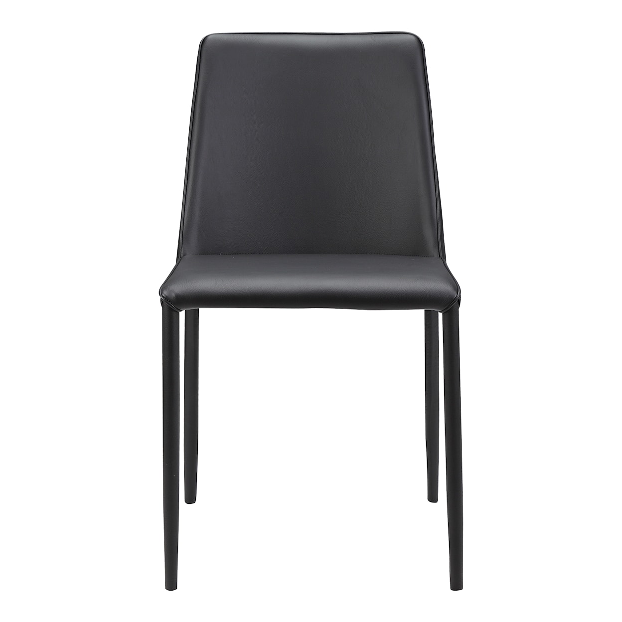 Moe's Home Collection Nora Black Vegan Leather Dining Chair