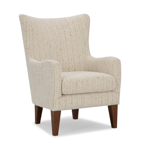 Transitional Wingback Accent Chair