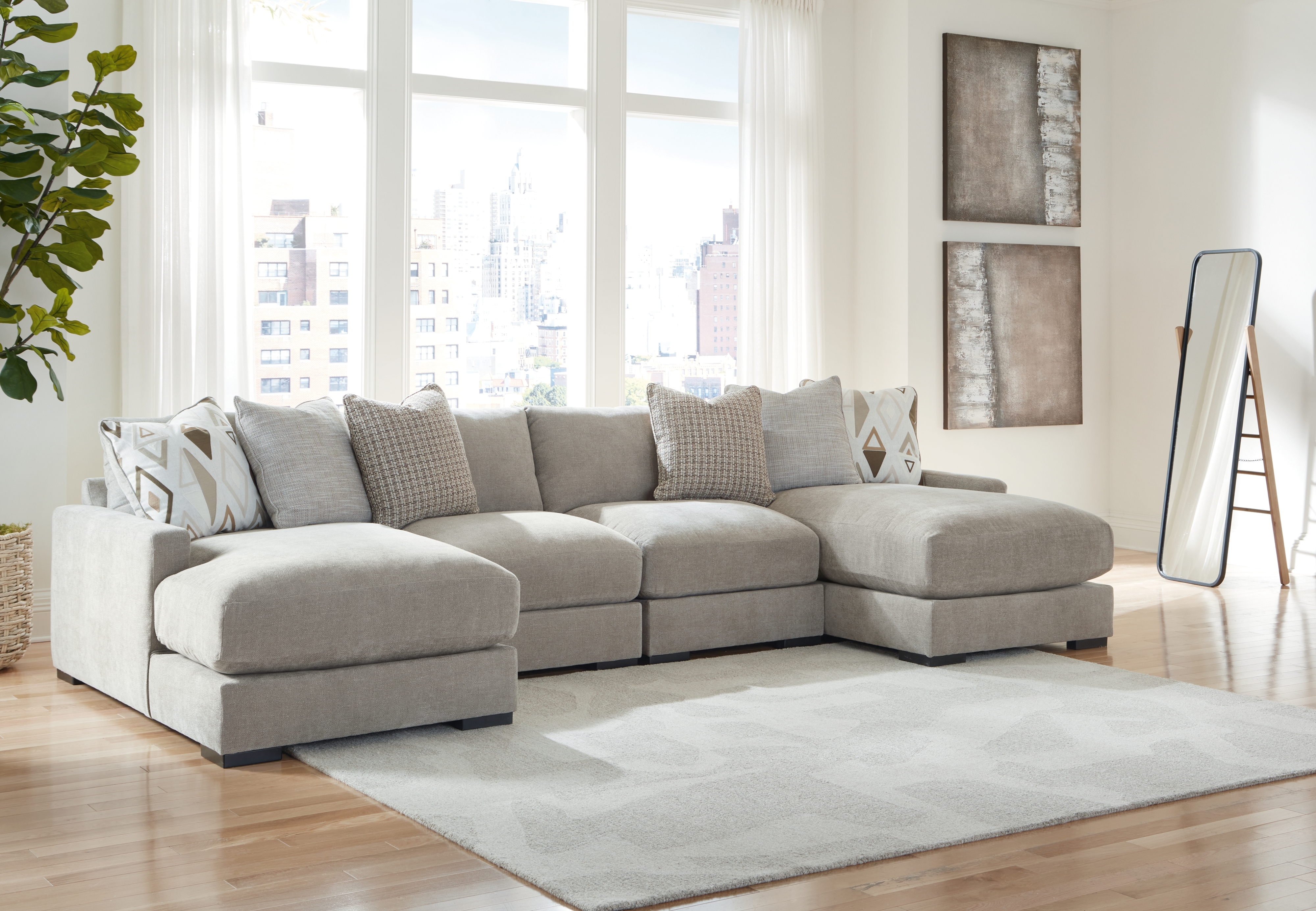 4-Piece Sofa Pit Sectional