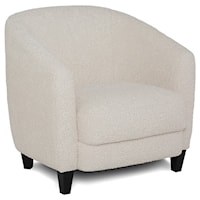 Dorset Contemporary Barrel Chair with Attached Cushions