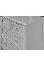 Vaughan Bassett Bonanza Transitional 8-Drawer Dresser with Satin Nickel Hardware