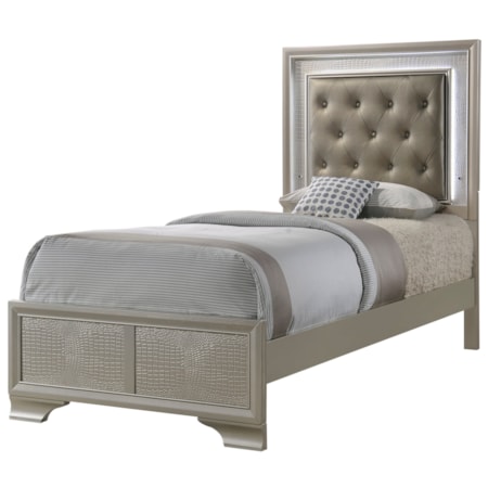 Upholstered Twin Bed