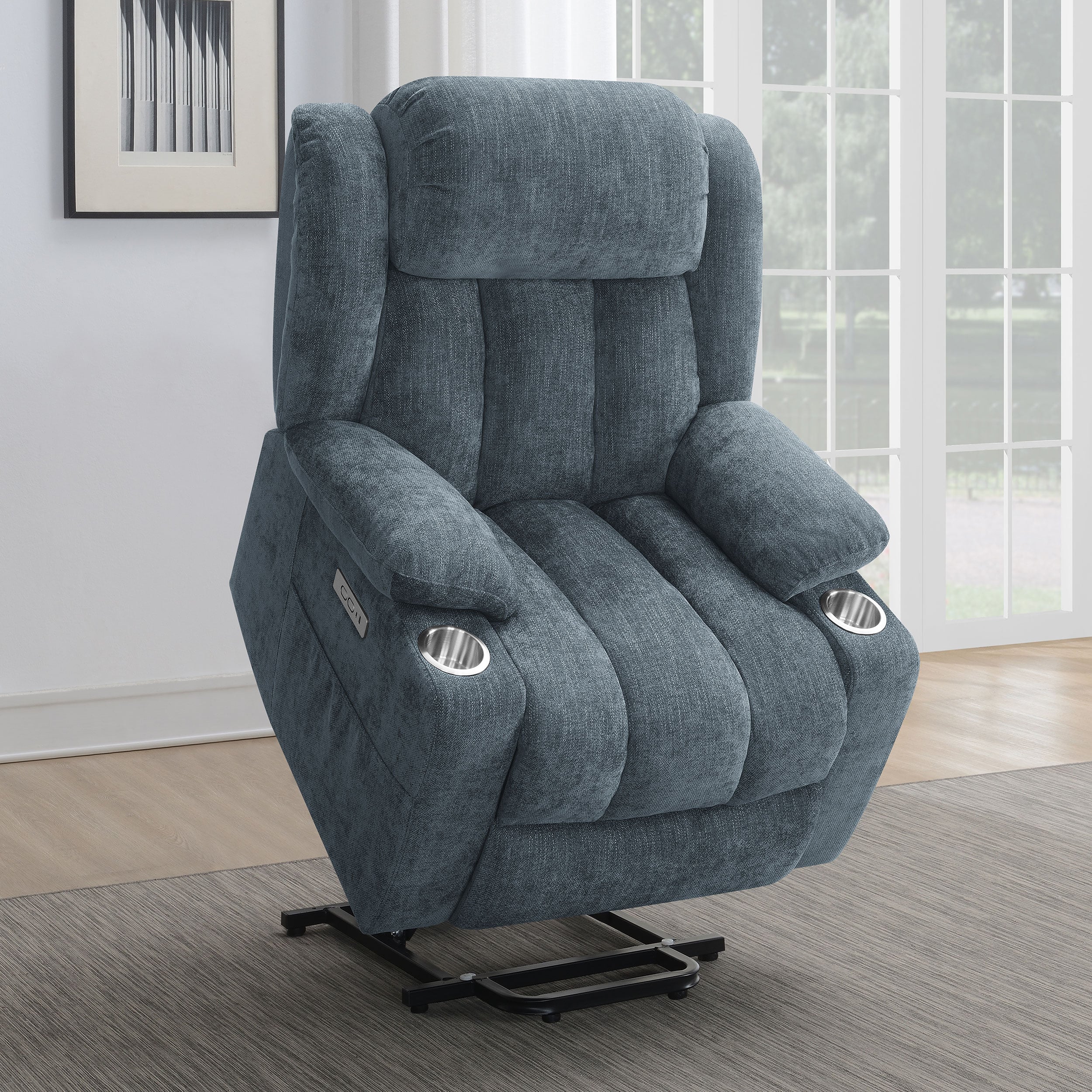 Houston Power Lift Recliner Slate