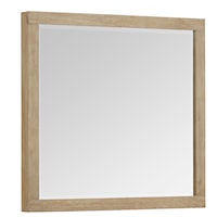 Contemporary Portrait Dresser Mirror with Beveled Glass