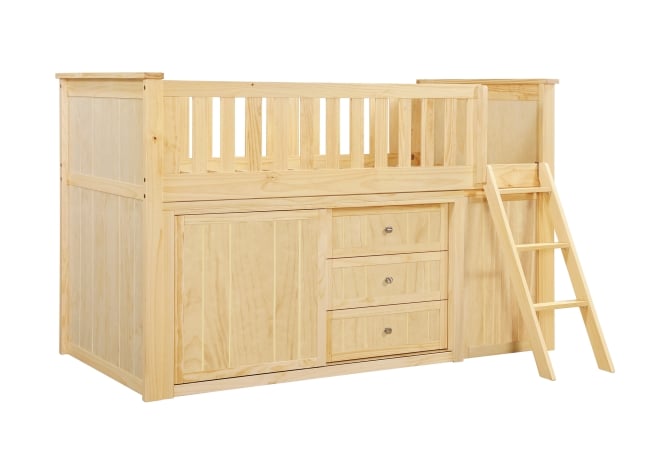 Homelegance Bartly Twin Low Loft Bunk